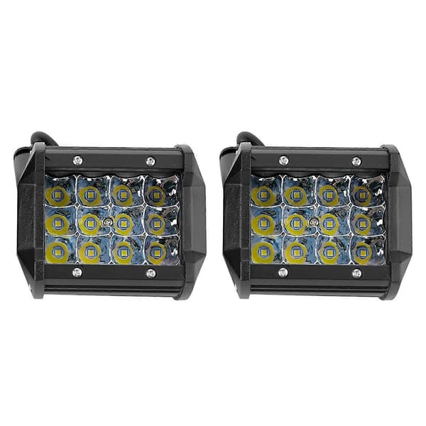 1 Par 4 tommer 4-Rækket 36W LED Universal Arbejdslampe Kørelys Bil Lastbil Modifikation