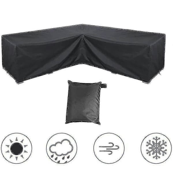 Hörnsoffskydd Vattentätt Trädgårdsmöbelset Skydd Utesoffa Modulmöbel Skydd 155*95*68cm
