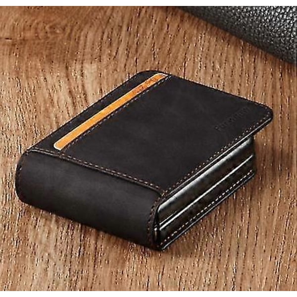 Lyxigt Skal för Samsung Galaxy Z Flip 5 Mjukt Läder Plånboksfodral med Korthållare kompatibelt Galaxy Z Flip 5 Stötsäkert Skydd black