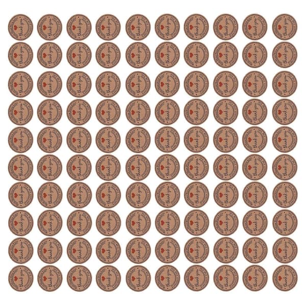100 stk. Brune Håndlagde Hengelapper Bryllupsgave Dessertmerker Smykker Prislapp #2