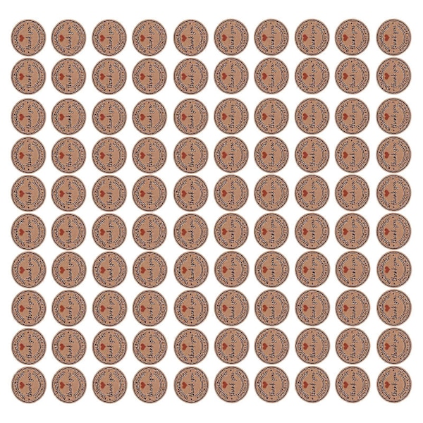 100 stk. Brune Håndlavede Hængemærker Bryllupsgave Dessertmærker Smykkepris Mærke #2