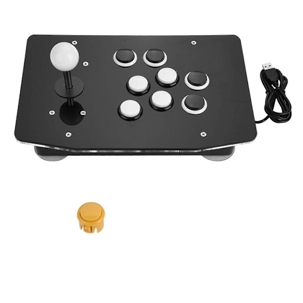 Nullforsinkelse Joystick USB-grensesnitt Spill Metallhåndtak Arkadespillkontroller for Datamaskin