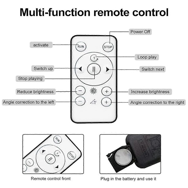 WIFI 3D Holografisk Projektor 352LED Holografisk Vifte for Bilde Video Butikk Bar Fest Reklame Display EU Plugg