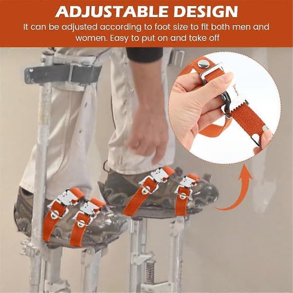 Gipsplate Tilt Stropper, Justerbare Benstropper Gipsplate Fotstropper Kit, Nylon Benholder Stropper Reservedel for Tilt, B