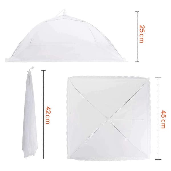 Mesh Madnet Frugt Cover Net 6-Styk Stor og Robust Foldbar Mesh Kagenet