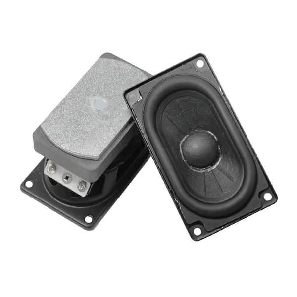 2 stk. 4580 Subwoofer Højttalere, 4 Ohm 12W Rektangulær Højtydende Lyd, Super Bas Audio til Hjemmebiograf