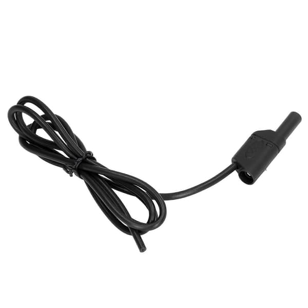 Bananplugg Testkablar Kit Säker Typ Hane till Hane Elektrisk Multimeter Set J.70016 4mm Svart