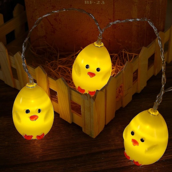 Påsk 10 LED Chick String Lights Holiday Party dekorationer