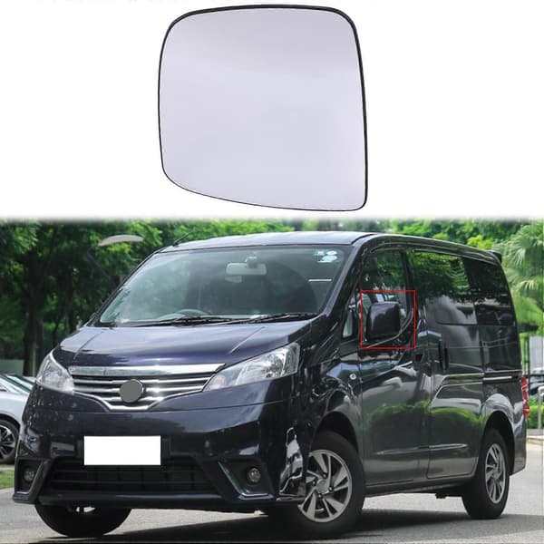 Bil Vänster Sida Uppvärmd Glas Backspegel Sidospegel för NV200 2010-2018