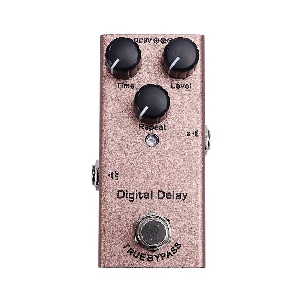 Mini Elektrisk Gitarr Effektpedal Digital Delay för Elgitarr