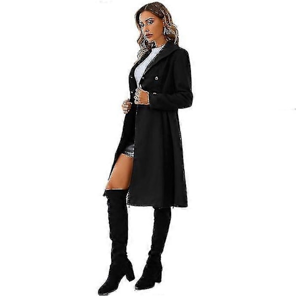 Dame Dobbeltradet Trenchcoat L