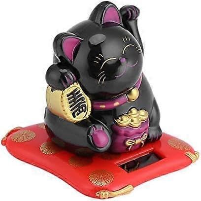 Lyckobringande vinkande katt, Soldriven vinkande förmögenhetskatt, Feng Shui D