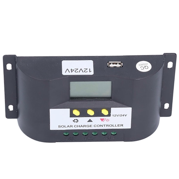 Intelligent Solar Charge Controller med justerbare timerstyringsmoduser LCD-skærm Solar Controller til DC-belastninger 10A