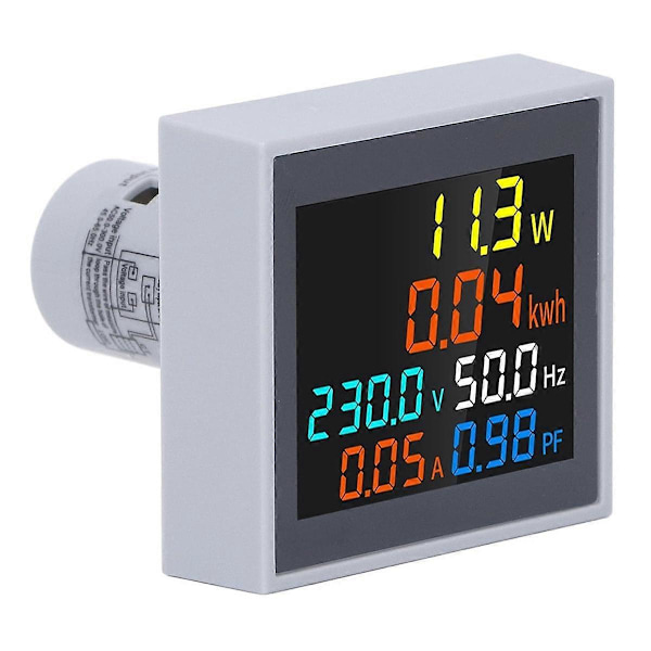 6 i 1 Multifunktionell Digital Mätare AC Spänning Effekt Frekvens Monitor för Hushåll SPM004 (AC50-300V)