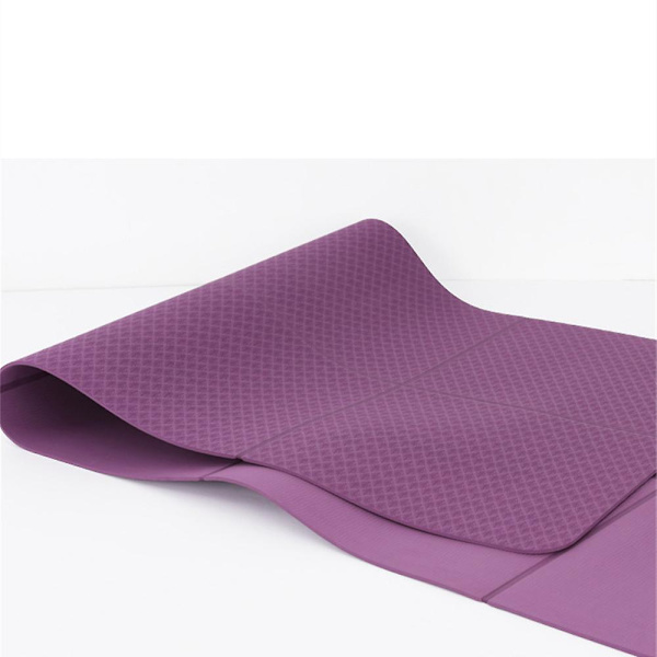 183*61*04cm Portabel Yogamatta Vikbar Gymnastikmatta Gray