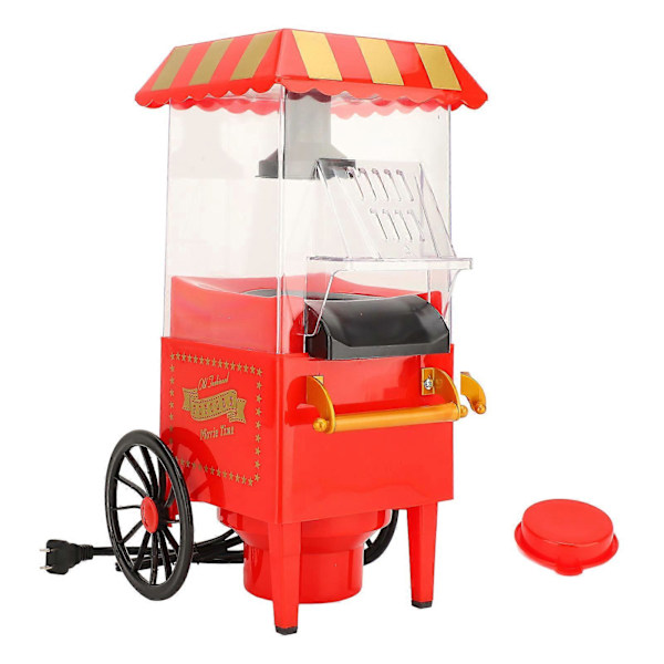 Popcornmaskine Elektrisk Producerer 50g Vintage Popcornmaskine Vogn Biografstil