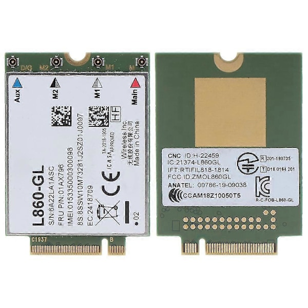 4g Modul Fibocom L860-gl Wwan Kort Til Lenovothinkpad X1 Carbon 7. generation, p43