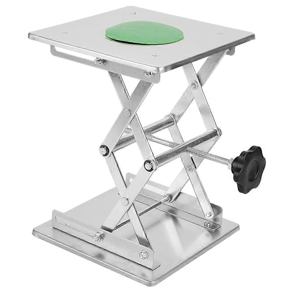 Rustfritt stål SS304 Laboratorie Løfteplattform Stativ Saksejekk 200*200*280mm