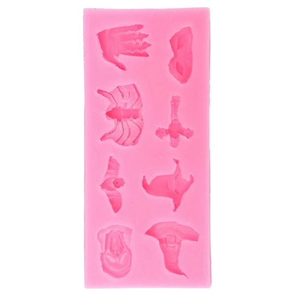 Halloween Silikoneform Non-stick Design Holdbar Fleksibel Høj Temperaturbestandighed Nemme Halloween Fondantforme