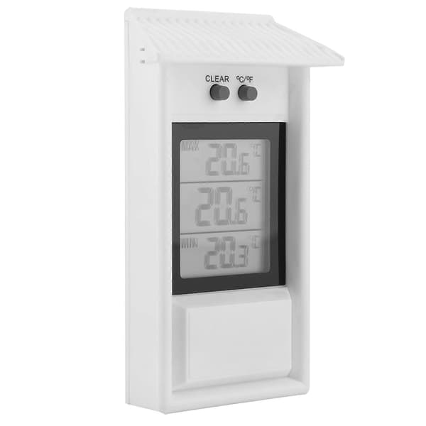 Digital Hygrometer Indendørs Termometer Vandtæt tester temperaturregulator Hvid