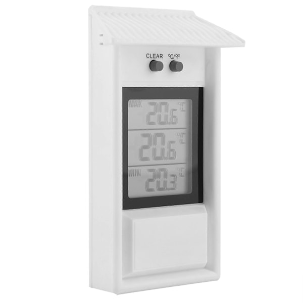 Digital Hygrometer Inomhus Termometer Vattentät testare temperaturkontroll Vit