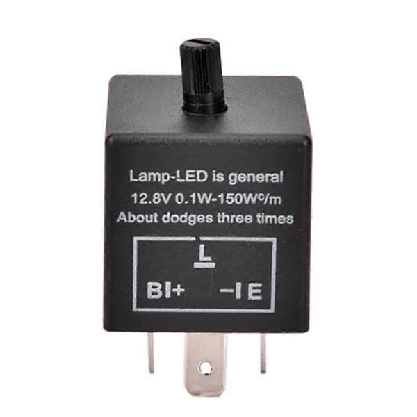 Elektronisk LED Justerbart Blinkrelæ til Blinklys CF13 JL-02 til Bil Motorcykel
