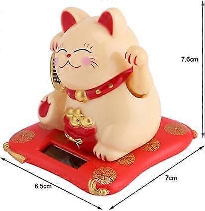 Lyckobringande vinkande katt, Soldriven vinkande förmögenhetskatt, Feng Shui D
