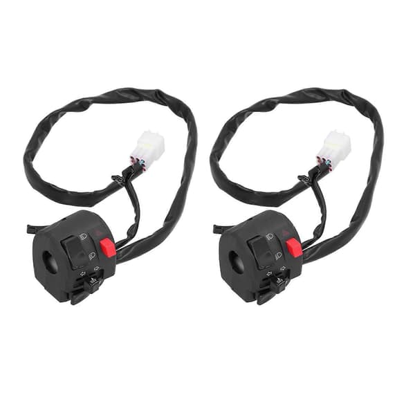 2 stk. 2,3 cm Styrkontakt Forlygte Blinklys Horn Gear Controller Universal til Motorcykel