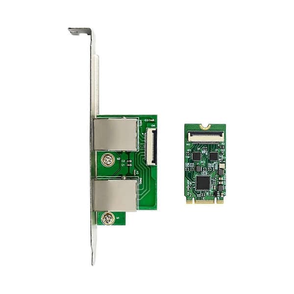Gigabit Ethernet Server Adapter M.2 B+M Dual Port Gigabit Server NIC 10/100/1000Mbps Ethernet NIC til PC