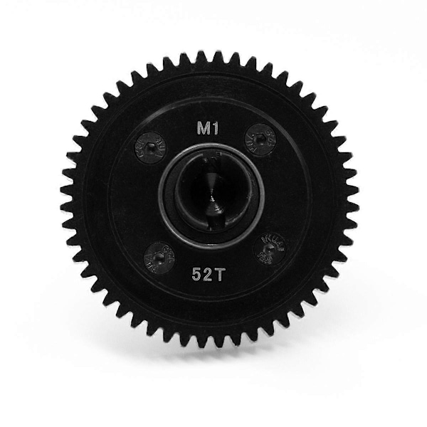 RC Bil Uppgradering 52T Spur Gear Monterad Center För 1/8 4WD SLEDG RC Biltillbehör Svart