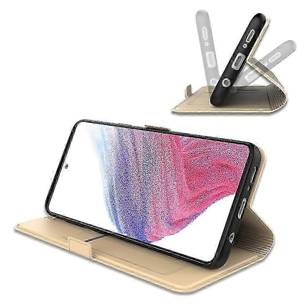 För Samsung Galaxy A06 Skal Stötsäkert TPU Innerskal Läder Telefonfodral s20241212286 Style B