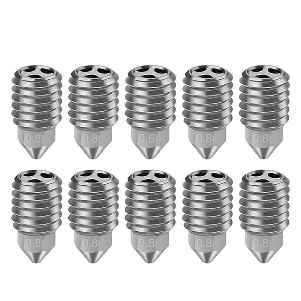 För X1 X1C P1S P1P Kopparpläterat Munstycke Högt Flöde CHT Munstycke 3D-skrivartillbehör 0.8mm