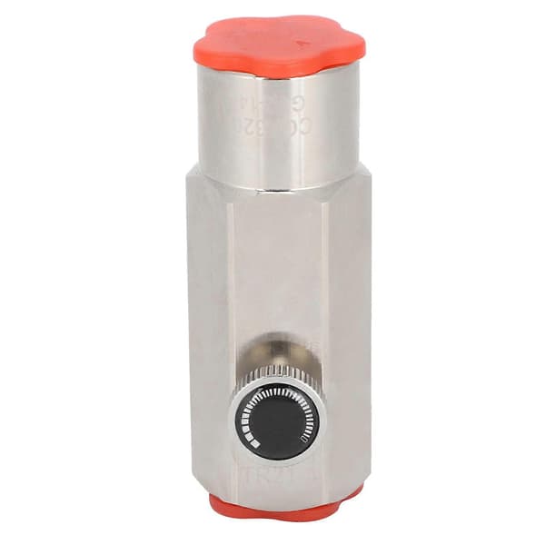 CO2 Cylinder Påfyllningsadapter Anslutning CGA320 Soda Fyllningsventil Tillbehör Silver