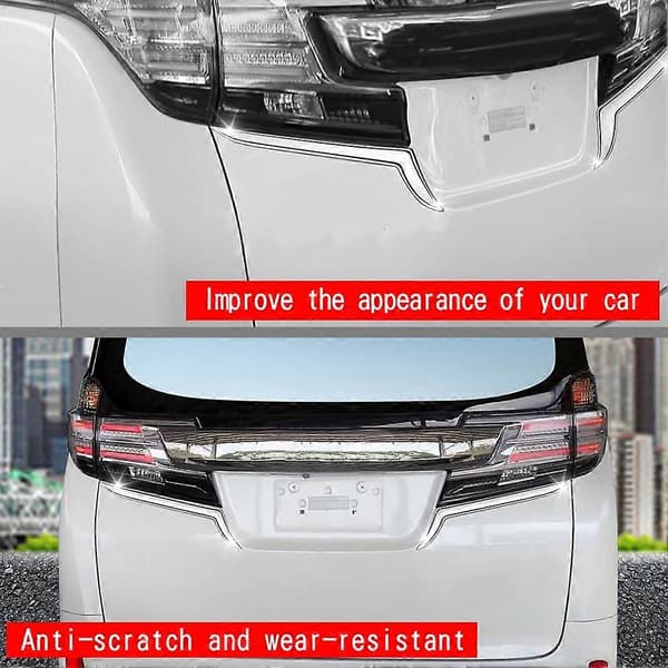 Bagasjeromslist Baklykt Rustfritt Stål Trim for ALPHARD VELLFIRE 30-serien 2016-2022
