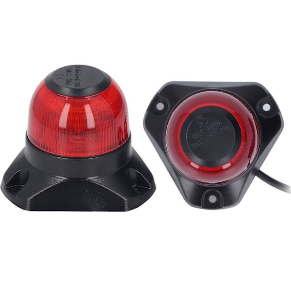 Båd Navigationslys LED IP67 Vandtæt Anti-blænding Foldbar Båd Agterlanterne DC10?30V 3W Rød 2NM 87LM