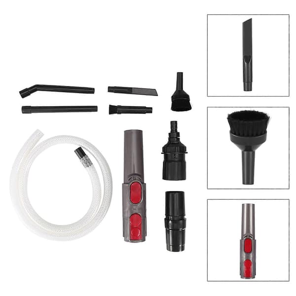 9 st Mini Micro Dammsugare Adapter Verktyg Bil Fordon Rengöringskit