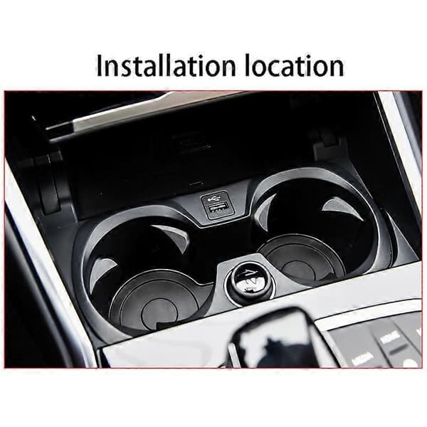 Sentral Kontroll Vannkoppholder Panel Deksel Trim ABS Krom Passer for 3 Serie G20 G28 2020 ABS