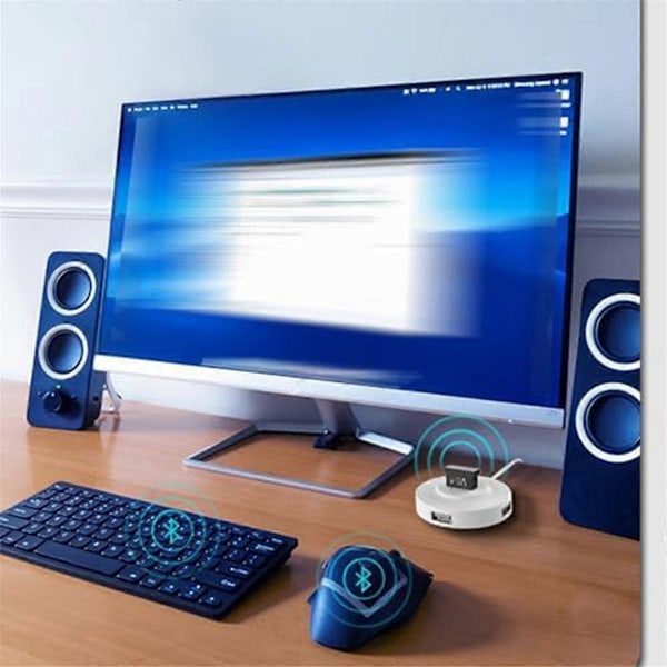 5 stk. USB Bluetooth-adapter 5.3 Bluetooth-mottaker Høyttaler Mus Tast Bluetooth Datamaskin Trådløs Driverfri Audioadapter