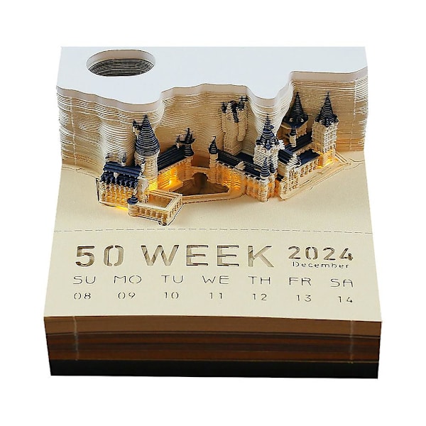 2024 Kalender Harry Potter Theme Mini 3d Kalender, Artimemo Calendar