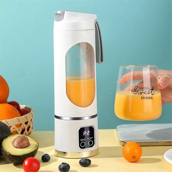 Portabel Blender Elektrisk Juicepress Fruktmixer USB Uppladdningsbar Smoothie Mini Blender Personlig Juicepress 12 Skär 3 Växlar A