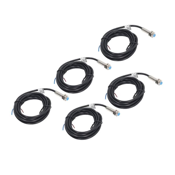5 st Proximity Sensor Approach Switch 4?24VDC NPN Normalt Öppen för Avståndsdetektering