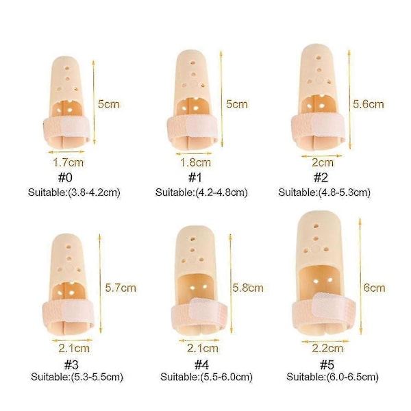 Justerbar Sports Fingerbeskytter Fingerskinne Size 0