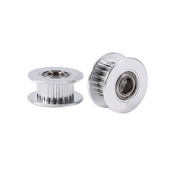 2 stk. Aluminium 5 mm Indvendig Diameter Tandrem Driv Remstrammer Med Leje til 3D Printer