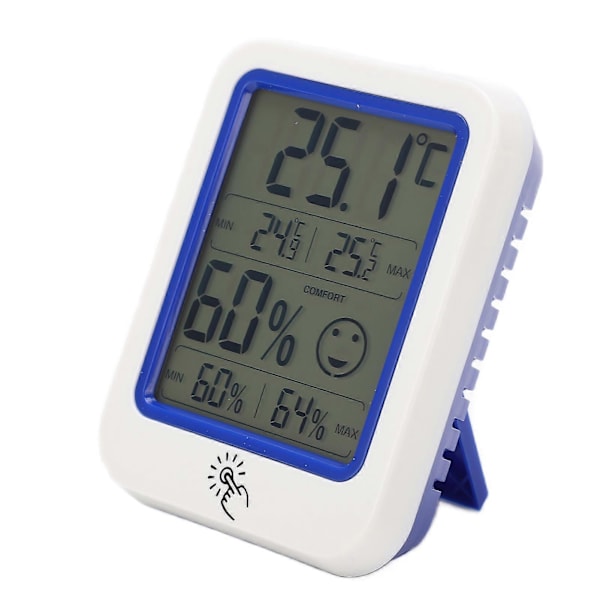 OW?159 Termometer LCD Digital Temperatur- og Fugtighedsmåler med Baggrundslys og Foldbart Beslag Høj Nøjagtighed til Familien
