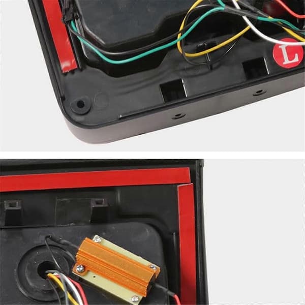 Bil LED Baklykter Brems Revers Blinklys Sidemarkeringslys for Wrangler JK 2007-2017 US Versjon