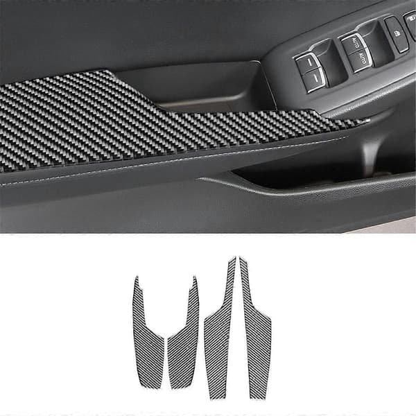 Kulfiber til Accord 10. generation 2018-2022 Bildørsarmlæns Panel Cover Trim Tilbehør