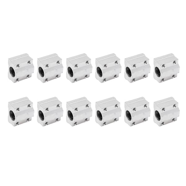 12 stk. Lineær bevægelsesleje Slide Block Box Type CNC Slide Unit Bøsning til SCS8UU Rulle