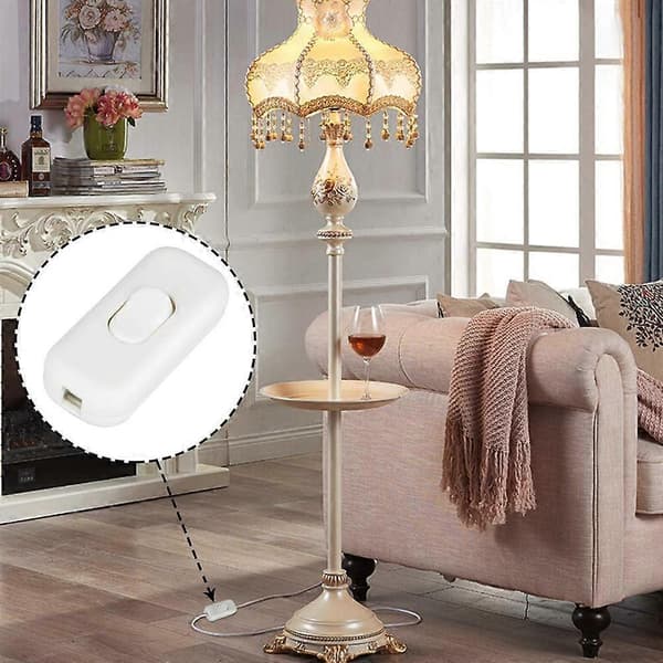 Bryter til lampe 250 V, Hvit