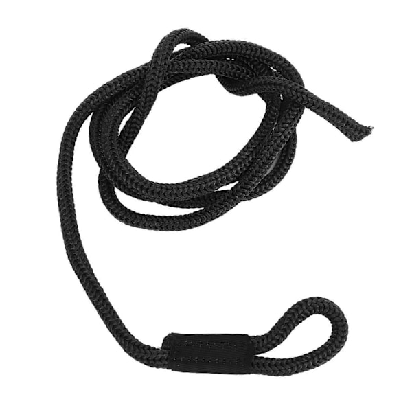 4 stk. fortøyningsline 1,5 m lang, høyfast polyester, slitesterk båtfender tau for marinebruk, svart