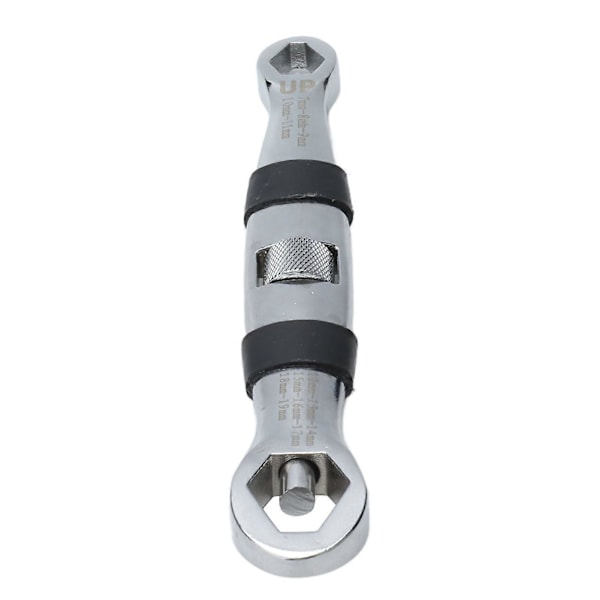 23 i 1 Justerbar Multifunksjonell Dobbel Chrome Vanadium Stål Flat Munn Kort Skaft Skiftenøkkel 719mm